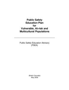 Public Safety Education Plan