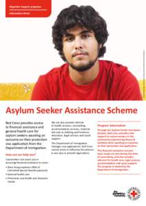 iStockphoto/herkisi. Stock image used to protect the identity of the individual.  Migration Support programs FACT SHEET Information Sheet