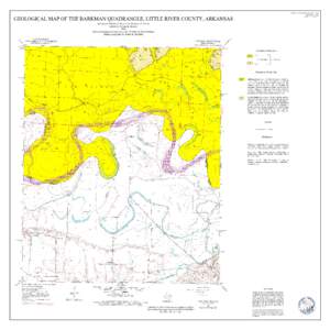 Geologic Map of the Barkman Quadrangle, Little River County, Arkansas