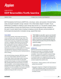 CASE STUDY:  EDP Renewables North America