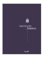 Page i  Canadian Human Rights TRIBUNAL  E P O R T