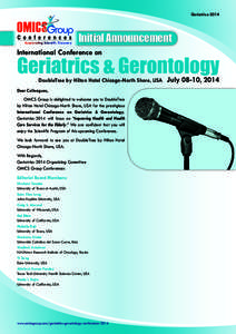 Geography of Illinois / Geography of the United States / Doubletree / Hilton Hotels Corporation / Geriatrics / Gerontology / Chicago / Skokie /  Illinois / Cook County /  Illinois / Aging / Life extension / Chicago metropolitan area