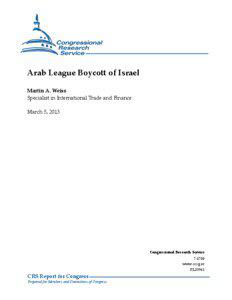 Arab–Israeli conflict / Human rights in Israel / Arab League / Arab League boycott of Israel / Boycott / Anti-boycott / Export Administration Act / Jordan / Boycotts of Israel / Israeli–Palestinian conflict / Asia