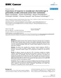 BMC Cancer  BioMed Central Open Access