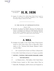 I  113TH CONGRESS 1ST SESSION  H. R. 1036