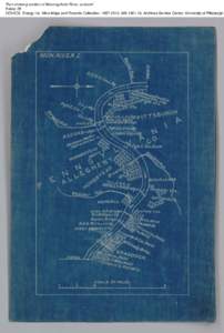 Plan showing section of Monongahela River, undated Folder 28 CONSOL Energy Inc. Mine Maps and Records Collection, [removed], AIS[removed], Archives Service Center, University of Pittsburgh 