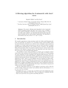 Dynamic programming / Computational complexity theory / Analysis of algorithms / String matching algorithms / Approximate string matching / Pattern matching / String searching algorithm / Time complexity / Matching / Theoretical computer science / Applied mathematics / Mathematics