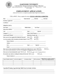 Microsoft Word - Employment Application