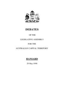 DEBATES OF THE LEGISLATIVE ASSEMBLY