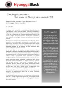 Native title in Australia / Australian Aboriginal culture / Aboriginal land rights in Australia / Aboriginal title / British Empire / Common law / Land council / Noongar people / Aboriginal land rights legislation in Australia / Indigenous peoples of Australia / Law / Politics of Australia