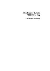 Allen-Bradley Bulletin 1609 Driver Help