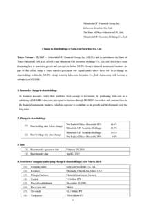 Mitsubishi UFJ Securities / Mitsubishi UFJ Financial Group / Economy of Asia / The Bank of Tokyo-Mitsubishi UFJ / UFJ / Mitsubishi / Mitsubishi UFJ Securities International / Mitsubishi UFJ Capital / Mitsubishi companies / Economy of Japan / Investment