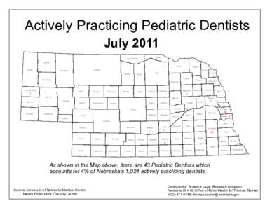Actively Practicing Pediatric Dentists July 2011 Dawes Sioux