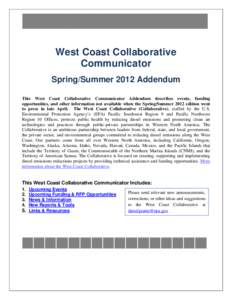 West Coast Collaborative Communicator