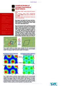 Achievements & Prospects | Scientific Report | Highlights  Analytical Models of Complex Geometrical Moiré Patterns RTRA Project 2007: Valerio OLEVANO (Institut