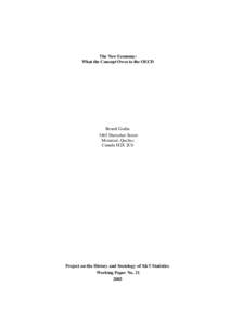 Business / Academia / Economic history / Productivity / Organisation for Economic Co-operation and Development / Development economics / Research and development / Jacques Mairesse / Bengt-Åke Lundvall / Economics / Economic growth / Macroeconomics