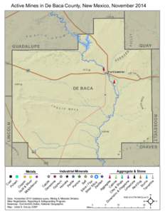 Active Mines in De Baca County, New Mexico, November[removed]QUAY GUADALUPE