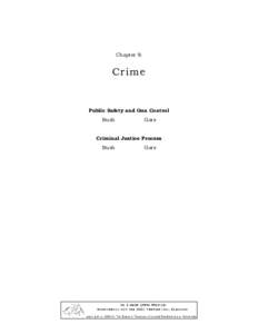 Chapter 8:  Crime Public Safety and Gun Control Bush