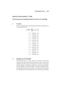 Condensed matter physics / Physical quantities / Phase transitions / Orders of magnitude / International Temperature Scale / Superfluid / Scale of temperature / Pressure sensor / Louis Néel / Physics / Temperature / Thermodynamics