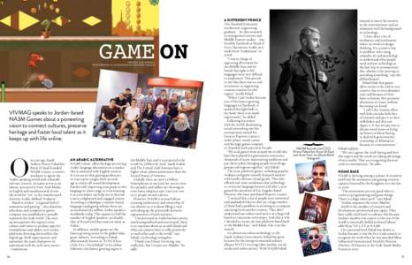 VIVCULTURE  GAME ON Feature: Elle Murrell Photography: Al-Mukhtar Zeyad and Raad Hassan