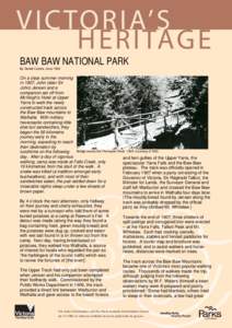 Gippsland / Australian National Heritage List / Baw Baw National Park / Australian Alps / Protected areas of Victoria / Great Dividing Range / Mount Baw Baw / Shire of Baw Baw / States and territories of Australia / Geography of Australia / Victoria