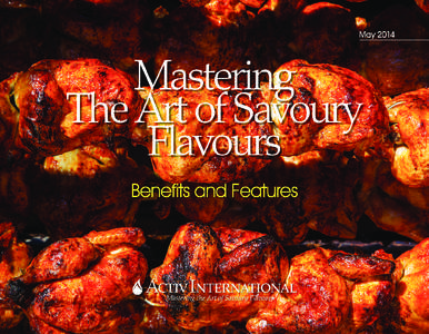 Activ International SAVOURYFLAVORS  MasteringTheArt of Savoury Flavours