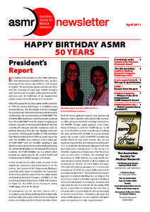 April[removed]HAPPY BIRTHDAY ASMR 50 YEARS A look back at the 3