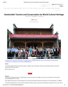 [removed]Sustainable Tourism and Conservation for World Cultural Heritage • About China • About Us • Jobs Web