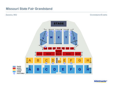 Missouri State Fair Grandstand Sedalia, MO Grandstand Events  STAGE