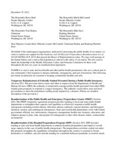 Emergency management / National Health Security Strategy / United States Department of Health and Human Services / Public Readiness and Emergency Preparedness Act / Medical Reserve Corps / Public health / Suzet McKinney / Office of the Assistant Secretary for Preparedness and Response / Health / United States Public Health Service / Public health emergency