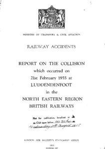 MINISTRY OF TRANSPORT & CIVIL AVIATION  RAILWAY ACCIDENTS