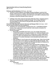 No Child Left Behind Act / Standards-based education / Master of Education / Superintendent / Human resource management / Education / 107th United States Congress / Education policy