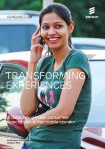 ConsumerLab  Transforming experiences Understanding Indian consumers’ expectations of their mobile operator