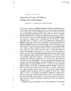 Computer assisted surgery / Telehealth / Robotic surgery / Remote surgery / Michel Foucault / Haptic technology / Surgeon / Laparoscopic surgery / Intuitive Surgical / Medicine / Surgery / Medical informatics