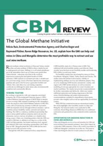 CBM Review   Covering the global coalbed methane, coal gasification and coal-to-X industries.  The Global Methane Initiative