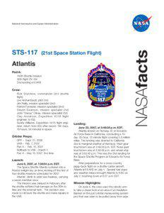 STS[removed]21st Space Station Flight)