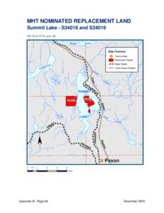 MHT NOMINATED REPLACEMENT LAND Summit Lake - S34018 and S34019 FM T21S R11E and 12E 6  5