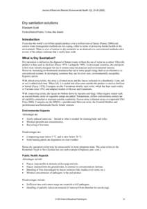 Sewerage / Hygiene / Composting / Sustainable building / Ecological sanitation / Sanitation / Composting toilet / Compost / Toilet / Environment / Sustainability / Agriculture