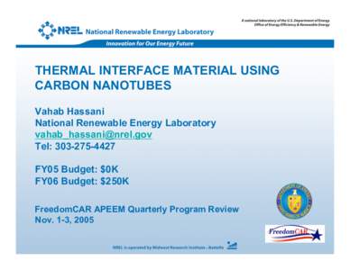 Thermal Interface material Using Carbon Nanotubes