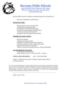 Microsoft Word - Transportation Administrator.doc