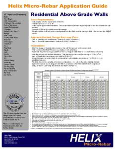 Helix Micro-Rebar Application Guide 12 Years of Success FedEx