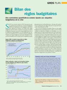 GROS PLAN  Bilan des règles budgétaires Des contraintes quantitatives comme riposte aux séquelles budgétaires de la crise