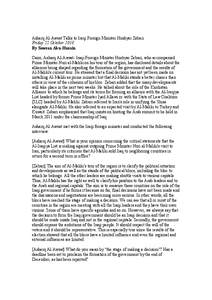 Asharq Al-Awsat Talks to Iraqi Foreign Minister Hoshyar Zebari Friday 22 October 2010 By Sawsan Abu-Husain Cairo, Asharq Al-Awsat- Iraqi Foreign Minister Hoshyar Zebari, who accompanied Prime Minister Nuri al-Maliki on h