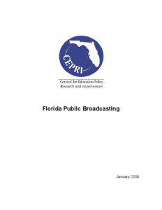 Florida Public Broadcasting  January 2005