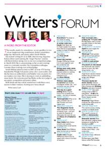 Welcome  Writers Forum 4	 7