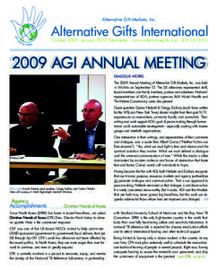 Alternative Gift Markets, Inc.  Alternative Gifts International OctoberJanuary 2010 Newsletter – www.alternativegifts.org – DIALOGUE WORKS.