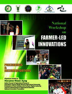 NATIONAL WORKSHOP ON FARMER-LED INNOVATIONS  PROCEEDINGS AND RECOMMENDATIONS Organized Jointly By