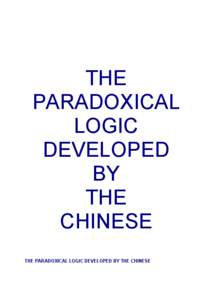 THE PARADOXICAL LOGIC DEVELOPED BY THE