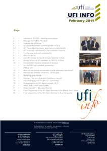 UFI INFO February 2014 Page 2 3
