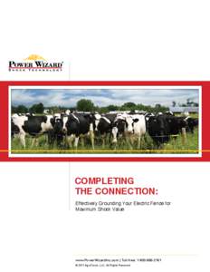 COMPLETING THE CONNECTION: Effectively Grounding Your Electric Fence for Maximum Shock Value  www.PowerWizardInc.com | Toll-free: [removed]